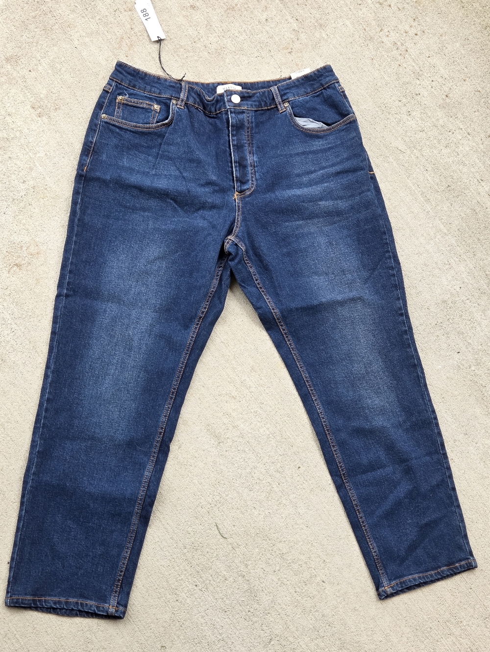 Martha By Martha Stewart Weekend Jeans Sz 20 Classic Straight Leg Indigo NWT